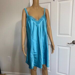 Delicate Vintage Teal Night Gown
